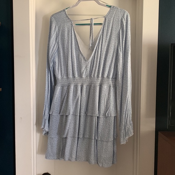 Adorable Subtle Leopard Print Tiered Dress - Picture 3 of 4